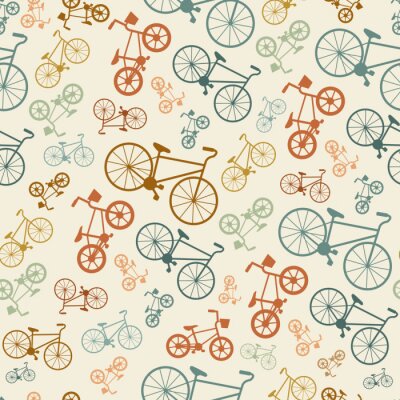 vector bicycle texture, hipster background