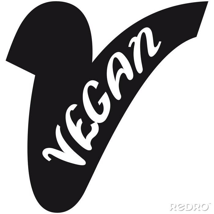 Fototapete Vegan Logo