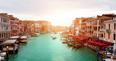 Venedig im strahlenden sonnenschein