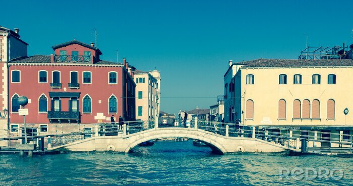 Fototapete Venedig in Retro-Tönen