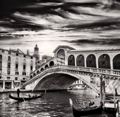 Venedig schwarz weiß foto