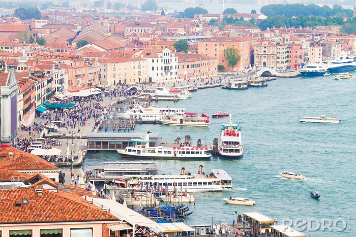 Fototapete Venedig und der bunte hafen