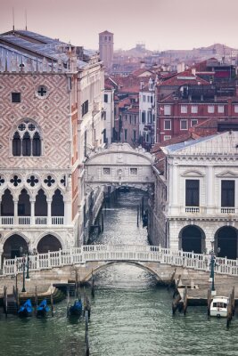 Venezianische Architektur aus Vogelperspektive