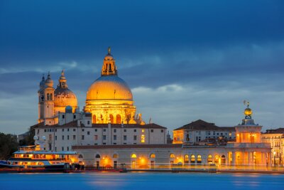 Fototapete Venezianische architektur bei nacht