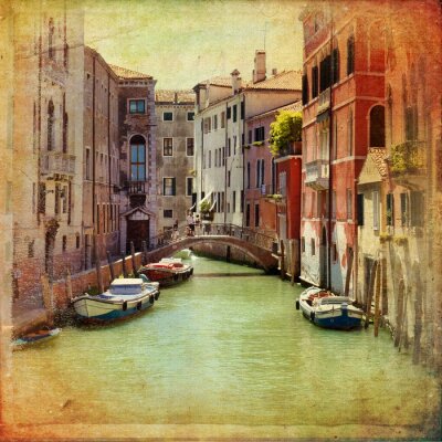 Fototapete Venezianische Häuser wie gemalt