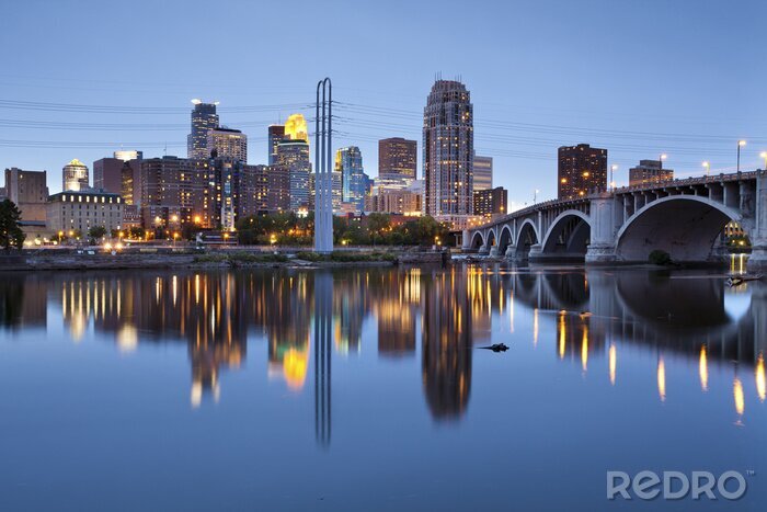 Fototapete Vereinigte Staaten Blick auf Minneapolis