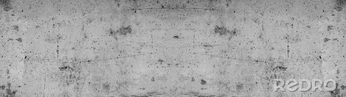 Fototapete Verfallener grauer Beton mit Löchern