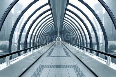 Fototapete Verglaster Stadttunnel 3D
