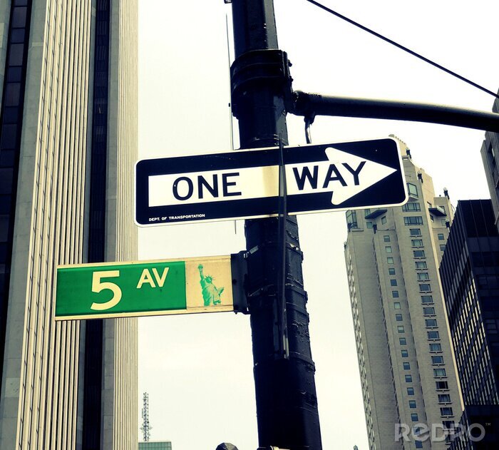 Fototapete Verkehrszeichen in den USA