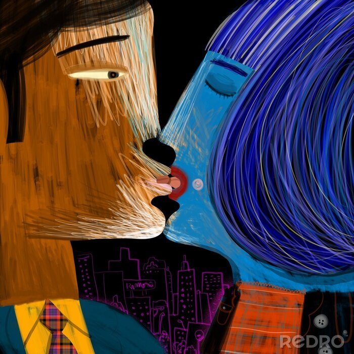 Fototapete Verliebtes Pärchen