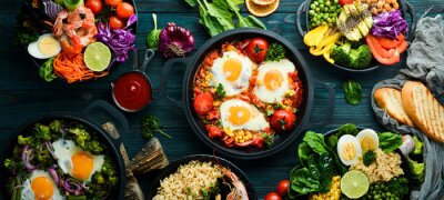 Verschiedene Weltküchen