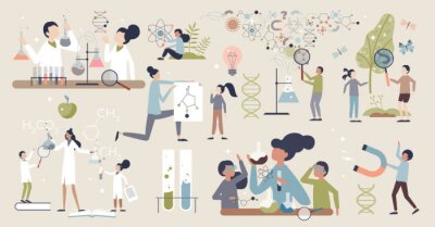 Fototapete Verschiedene wissenschaftliche Bereiche