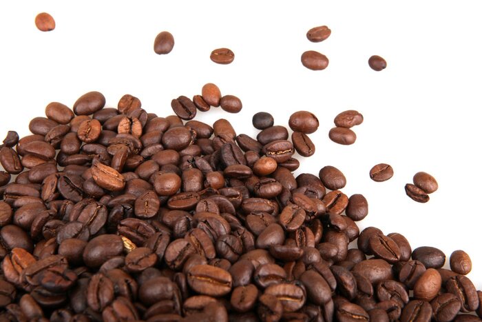 Fototapete Verschütteter Bohnenkaffee