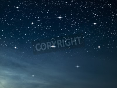 Fototapete Viele Sterne am Nachthimmel