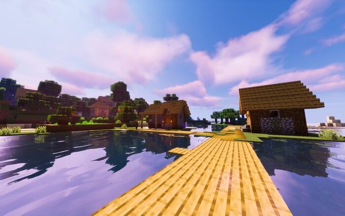 Fototapete Village côtier Minecraft