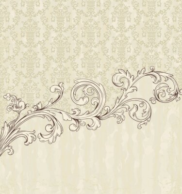 Vintage graues Ornament