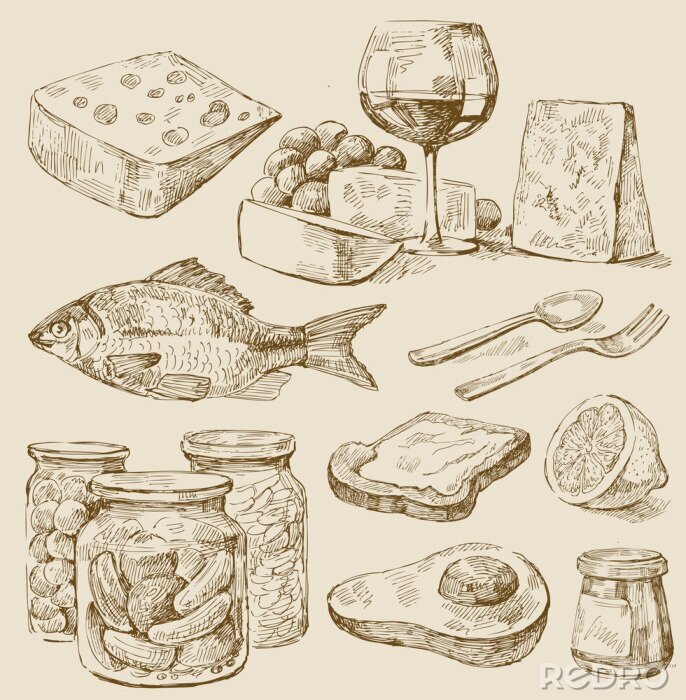 Fototapete Vintage Küchenbilder