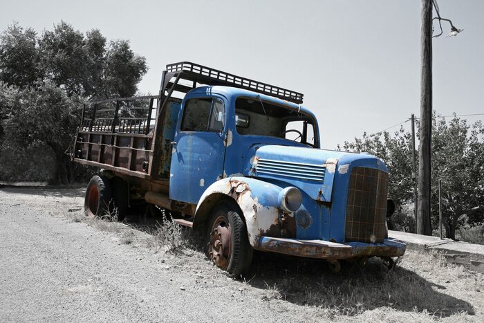 Fototapete Vintage Lkw