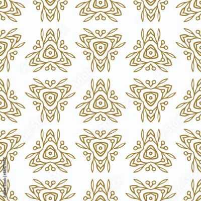 Fototapete Vintage Nahtlose Muster mit Gold ethnischen Ornament. Verzierung im Oststil. Licht goldenes Muster. Es kann für Tapeten, Muster füllt, Web-Seite Hintergrund, Oberflächenstrukturen, klassischen Stoff v