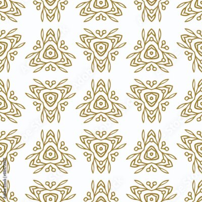 Fototapete Vintage Nahtlose Muster mit Gold ethnischen Ornament. Verzierung im Oststil. Licht goldenes Muster. Es kann für Tapeten, Muster füllt, Web-Seite Hintergrund, Oberflächenstrukturen, klassischen Stoff v