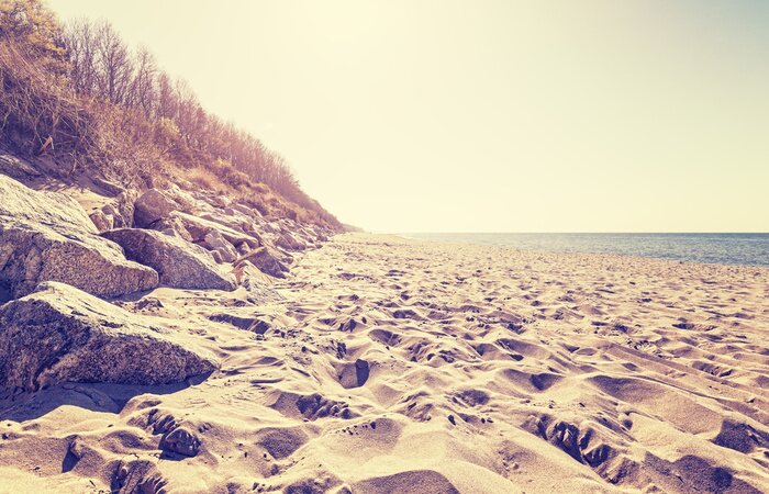 Fototapete Vintage Sandstrand