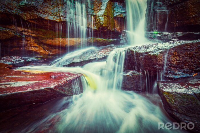 Fototapete Vintage Wasserfall