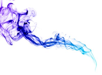 Violett blauer rauch