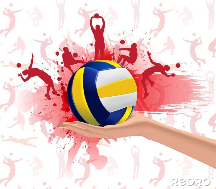 Fototapete Volleyball Sport-Design-Hintergrund