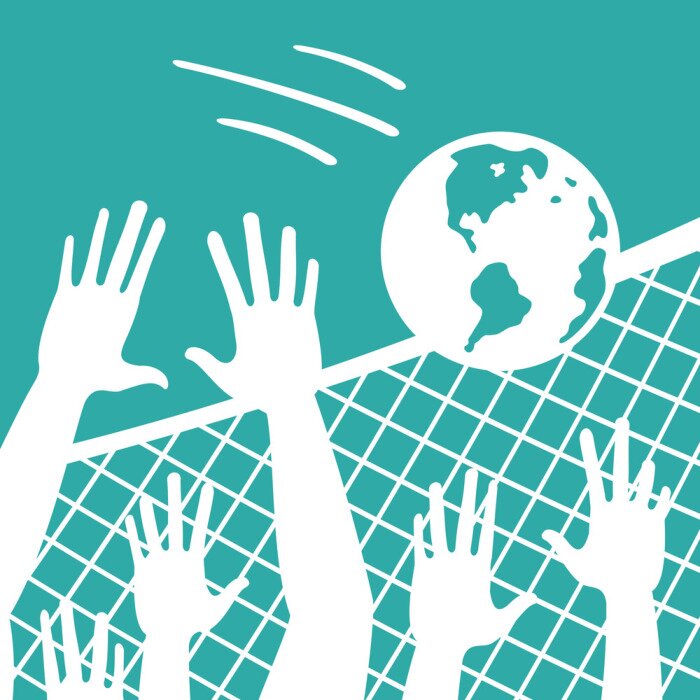 Fototapete Volleyballspiel