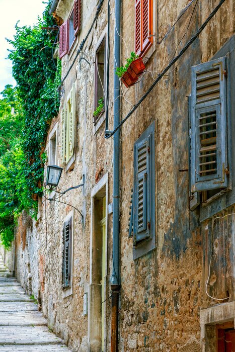 Fototapete Wand des alten Gebäudes