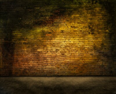 Wand in einer verlassenen Halle