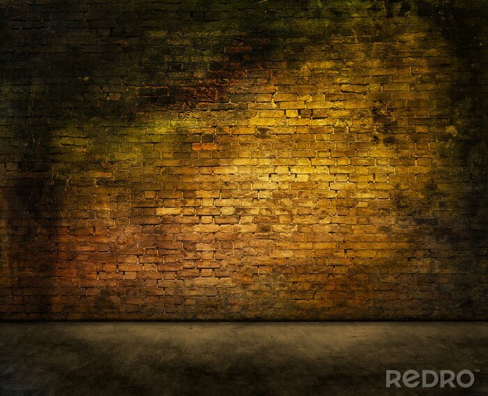 Fototapete Wand in einer verlassenen Halle