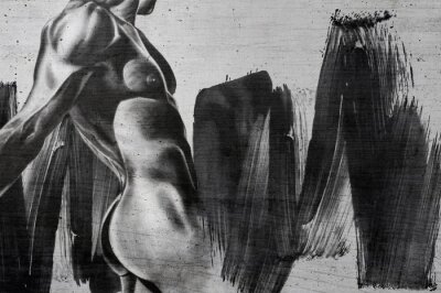 Fototapete Wandbild mit einem sportlichen Mann