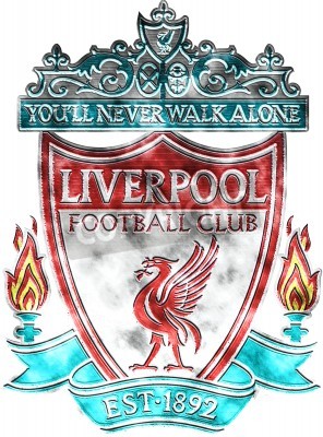 Fototapete Wappen der Mannschaft FC Liverpool