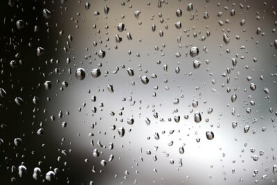 Fototapete Wasserblasen auf einer glatten Oberfläche