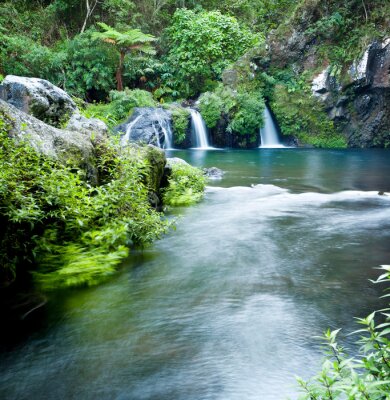 Fototapete Wasserfall und Fluss