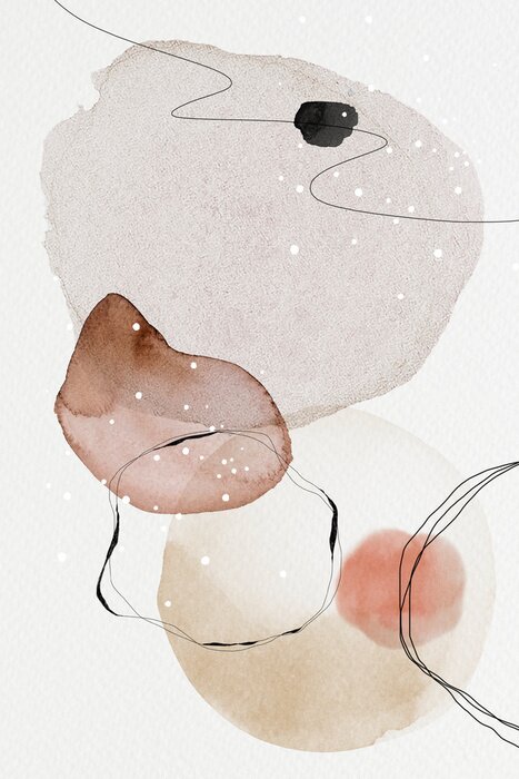 Fototapete Watercolor abstract design