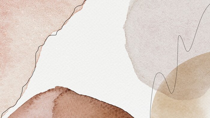 Fototapete Watercolor patterned banner