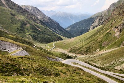 Fototapete Weg durch die Alpen