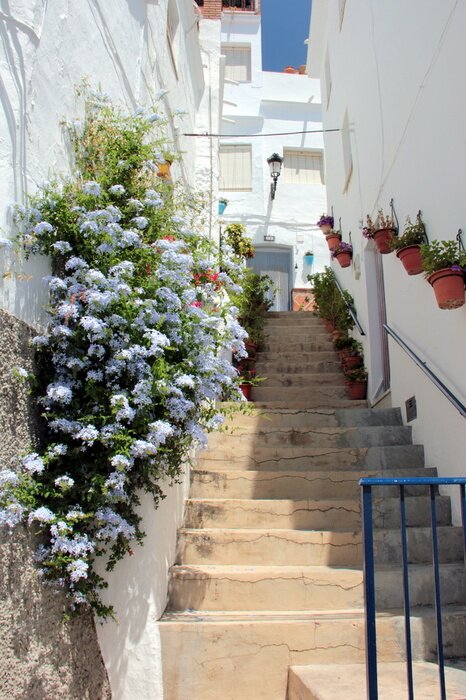 Fototapete Weg mit Treppen in Italien