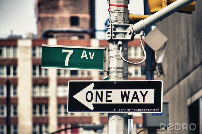 Fototapete Wegweiser in New York City