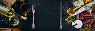 Wein- und Speisetisch