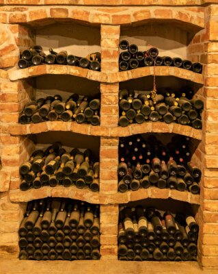 Fototapete Weinflaschen