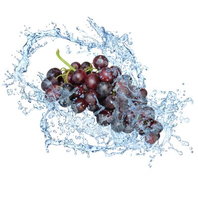 Weintraube im Wasser