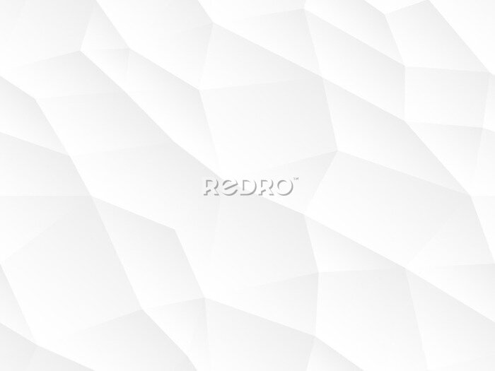 Fototapete Weiße 3D-Geometrie