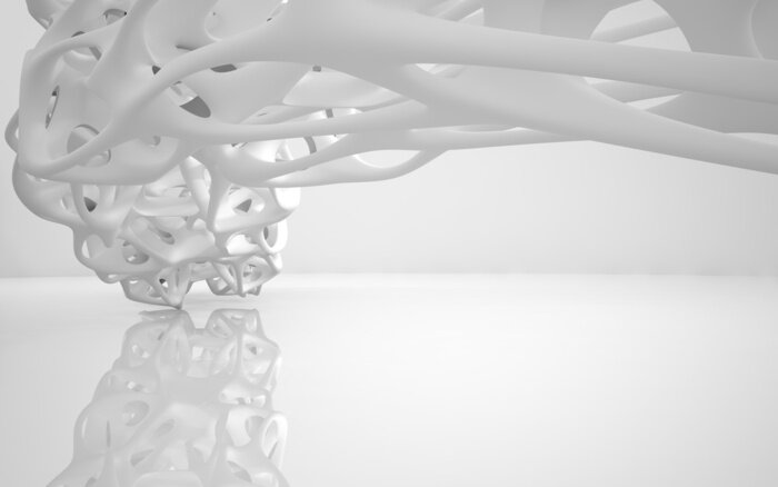 Fototapete Weiße Abstraktion