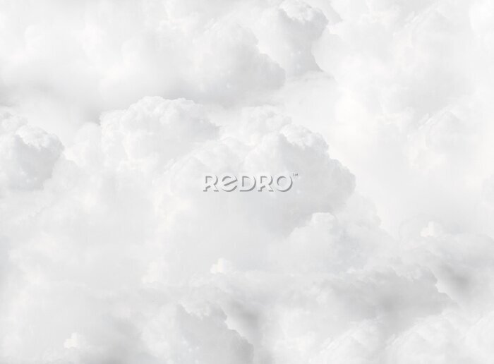 Fototapete Weiße flauschige Cumulus-Wolken