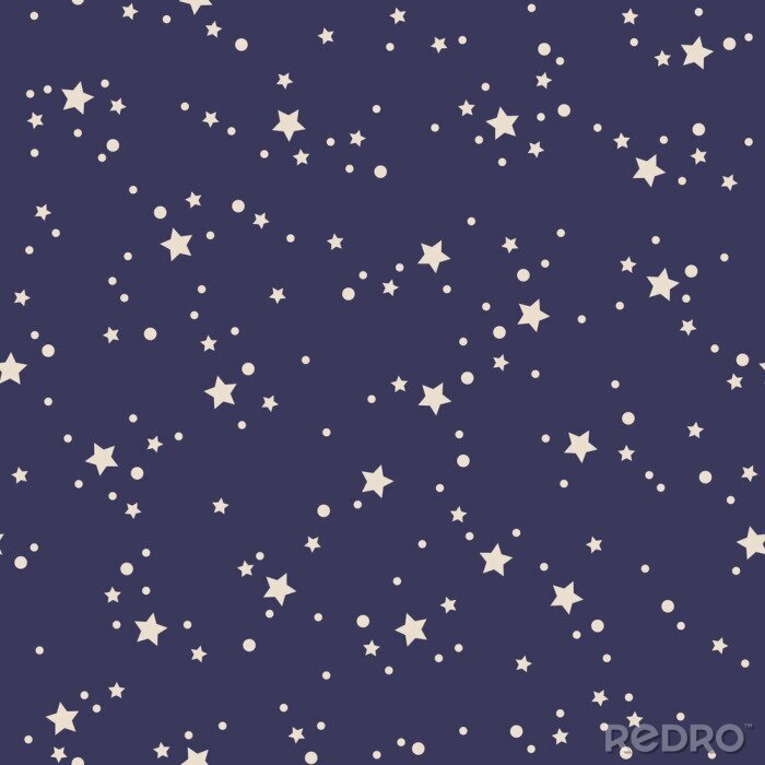 Fototapete Weiße Sterne sich wiederholendes zartes Muster