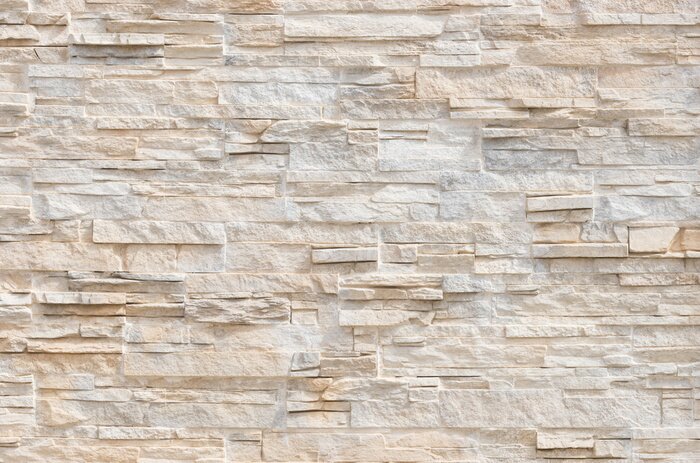 Fototapete Weiße und beige Wandstruktur