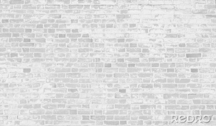 Fototapete Weiße und graue Backsteinfassade